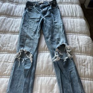 Abercrombie curve love high waisted straight jean